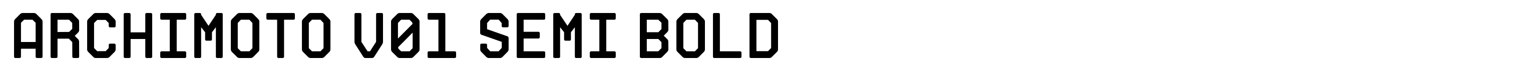 Archimoto V01 Semi Bold